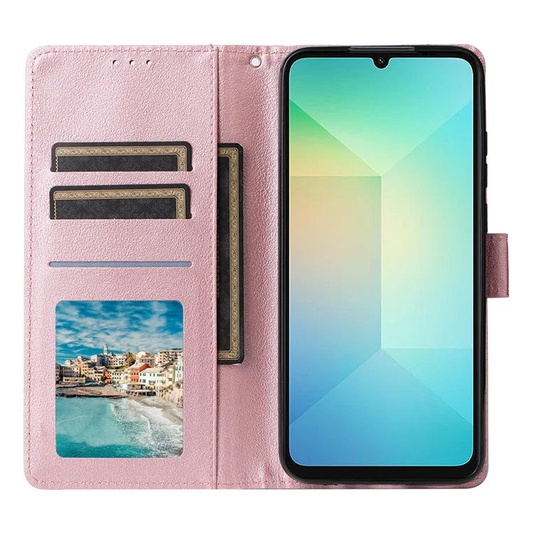 For Samsung Galaxy A06 Case Wallet Stand View PU Leather Phone Cover