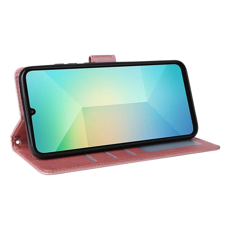 For Samsung Galaxy A06 Case Wallet Stand View PU Leather Phone Cover
