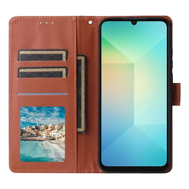For Samsung Galaxy A06 Case Wallet Stand View PU Leather Phone Cover