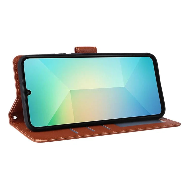 For Samsung Galaxy A06 Case Wallet Stand View PU Leather Phone Cover