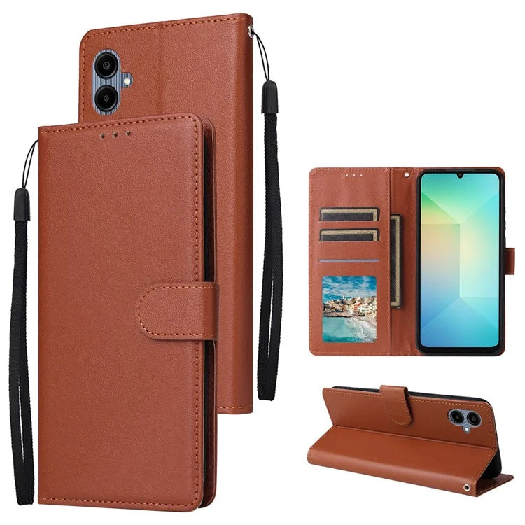 For Samsung Galaxy A06 Case Wallet Stand View PU Leather Phone Cover