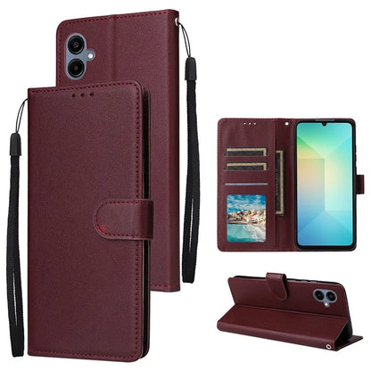 For Samsung Galaxy A06 Case Wallet Stand View PU Leather Phone Cover