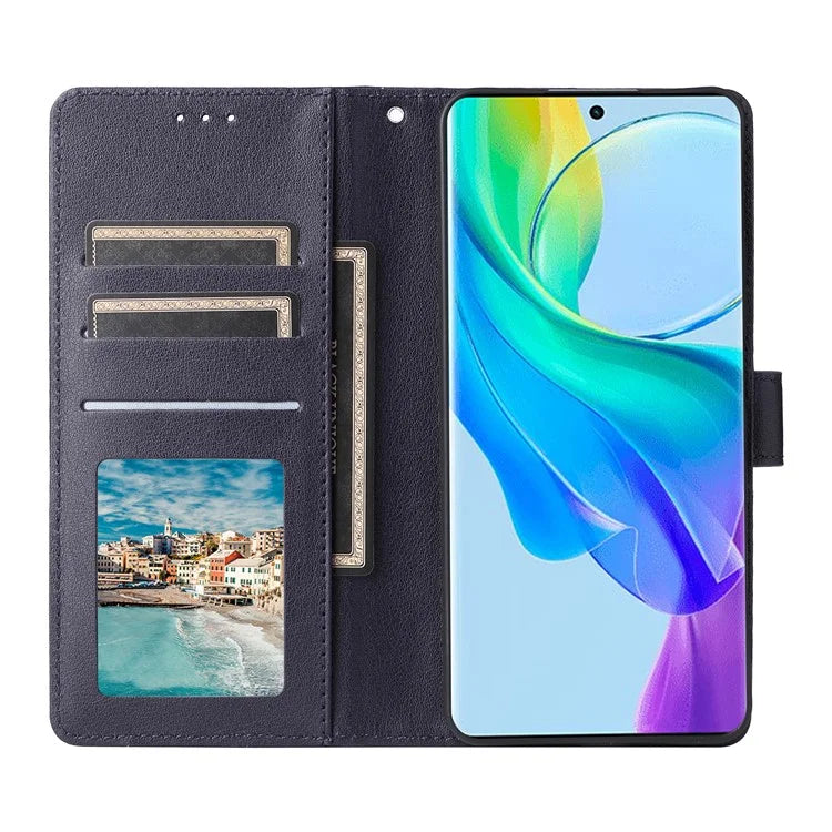 For vivo Y27 4G / Y27 5G / Y78 5G (China) / Y36 5G (Global) Case Wallet Stand View PU Leather Phone Cover