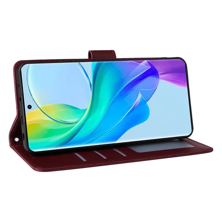 For vivo Y27 4G / Y27 5G / Y78 5G (China) / Y36 5G (Global) Case Wallet Stand View PU Leather Phone Cover