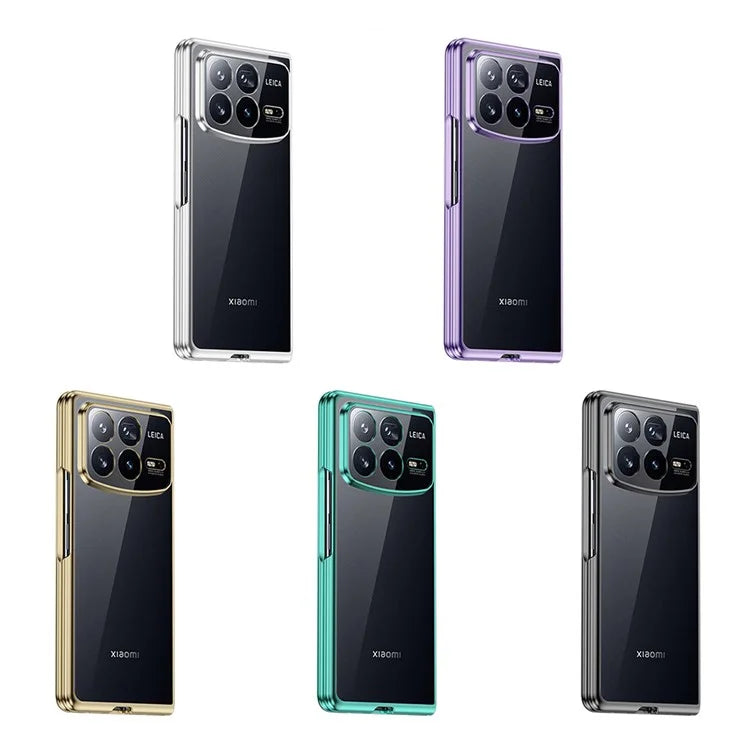 For Xiaomi Mix Fold 4 5G Case Electroplating Transparent PC Phone Cover