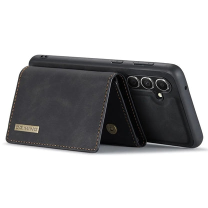 DG.MING M1 Series for Samsung Galaxy S24 FE Case Kickstand PU Phone Cover with Detachable Wallet