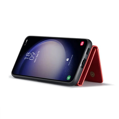 DG.MING M2 Series for Samsung Galaxy S24 FE Case PU+PC+TPU Phone Cover Detachable Wallet