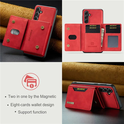 DG.MING M2 Series for Samsung Galaxy S24 FE Case PU+PC+TPU Phone Cover Detachable Wallet
