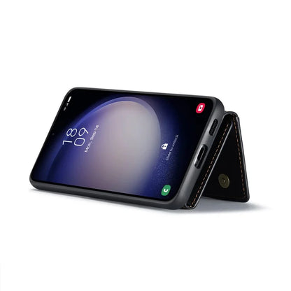 DG.MING M2 Series for Samsung Galaxy S24 FE Case PU+PC+TPU Phone Cover Detachable Wallet