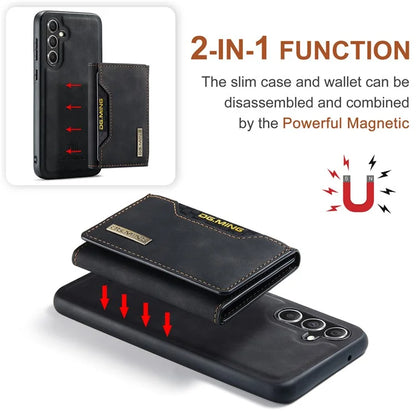 DG.MING M2 Series for Samsung Galaxy S24 FE Case PU+PC+TPU Phone Cover Detachable Wallet