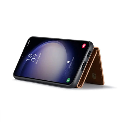 DG.MING M2 Series for Samsung Galaxy S24 FE Case PU+PC+TPU Phone Cover Detachable Wallet