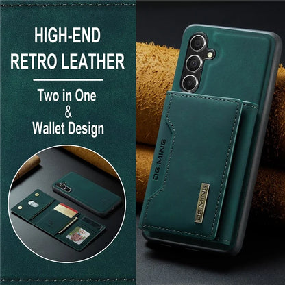 DG.MING M2 Series for Samsung Galaxy S24 FE Case PU+PC+TPU Phone Cover Detachable Wallet