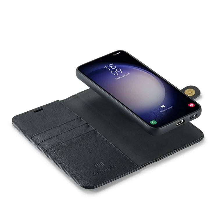 DG.MING for Samsung Galaxy S24 FE Case Detachable Split Leather Phone Cover