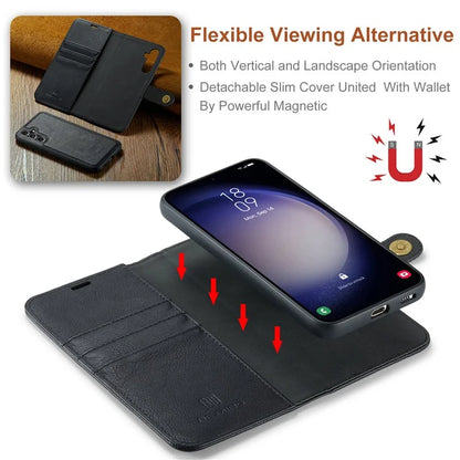 DG.MING for Samsung Galaxy S24 FE Case Detachable Split Leather Phone Cover