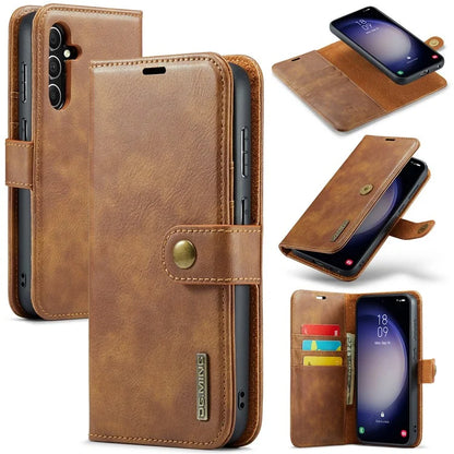 DG.MING for Samsung Galaxy S24 FE Case Detachable Split Leather Phone Cover