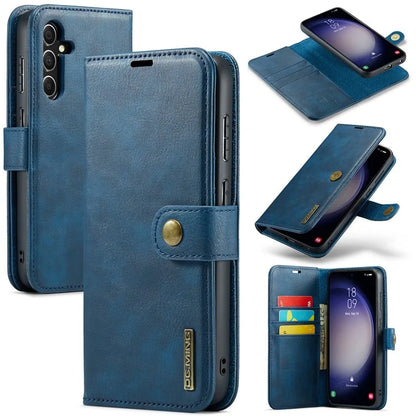DG.MING for Samsung Galaxy S24 FE Case Detachable Split Leather Phone Cover