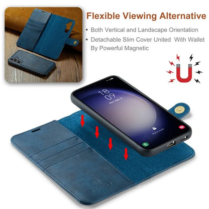DG.MING for Samsung Galaxy S24 FE Case Detachable Split Leather Phone Cover