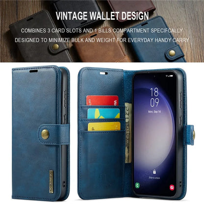 DG.MING for Samsung Galaxy S24 FE Case Detachable Split Leather Phone Cover