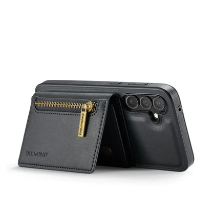 DG.MING M5 Series For Samsung Galaxy S24 FE Case Detachable Magnetic Leather Phone Cover with Card Slots