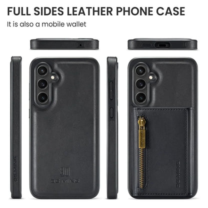 DG.MING M5 Series For Samsung Galaxy S24 FE Case Detachable Magnetic Leather Phone Cover with Card Slots