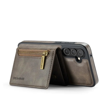 DG.MING M5 Series For Samsung Galaxy S24 FE Case Detachable Magnetic Leather Phone Cover with Card Slots
