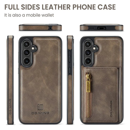 DG.MING M5 Series For Samsung Galaxy S24 FE Case Detachable Magnetic Leather Phone Cover with Card Slots
