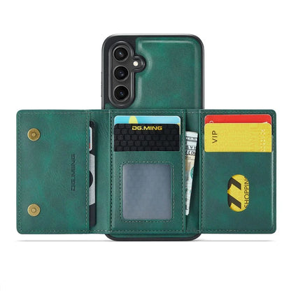 DG.MING M5 Series For Samsung Galaxy S24 FE Case Detachable Magnetic Leather Phone Cover with Card Slots