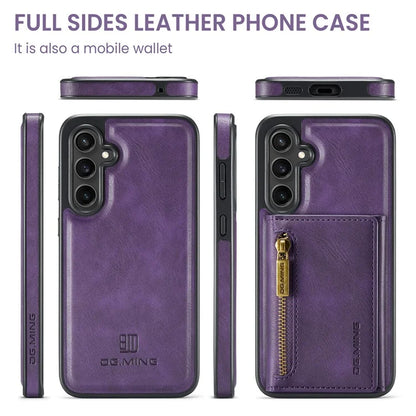 DG.MING M5 Series For Samsung Galaxy S24 FE Case Detachable Magnetic Leather Phone Cover with Card Slots