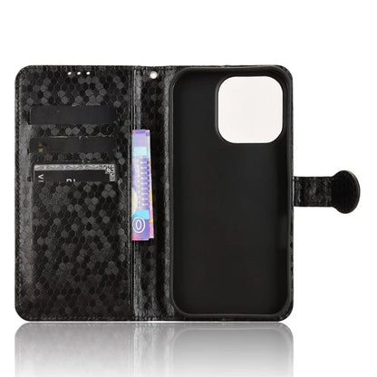 For iPhone 16 Pro Wallet Case Dot Pattern Imprint PU Leather Phone Cover