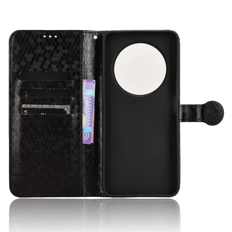 For Xiaomi Redmi 14C 4G Wallet Case Dot Pattern Imprint PU Leather Phone Cover