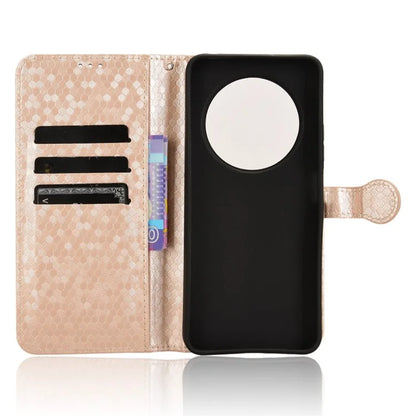 For Xiaomi Redmi 14C 4G Wallet Case Dot Pattern Imprint PU Leather Phone Cover