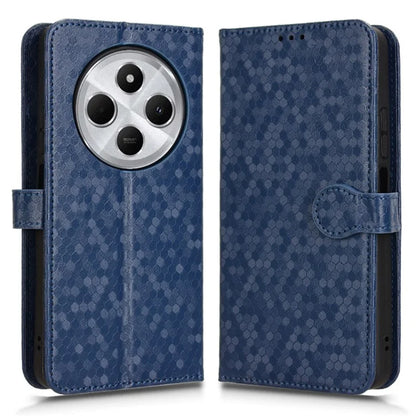 For Xiaomi Redmi 14C 4G Wallet Case Dot Pattern Imprint PU Leather Phone Cover