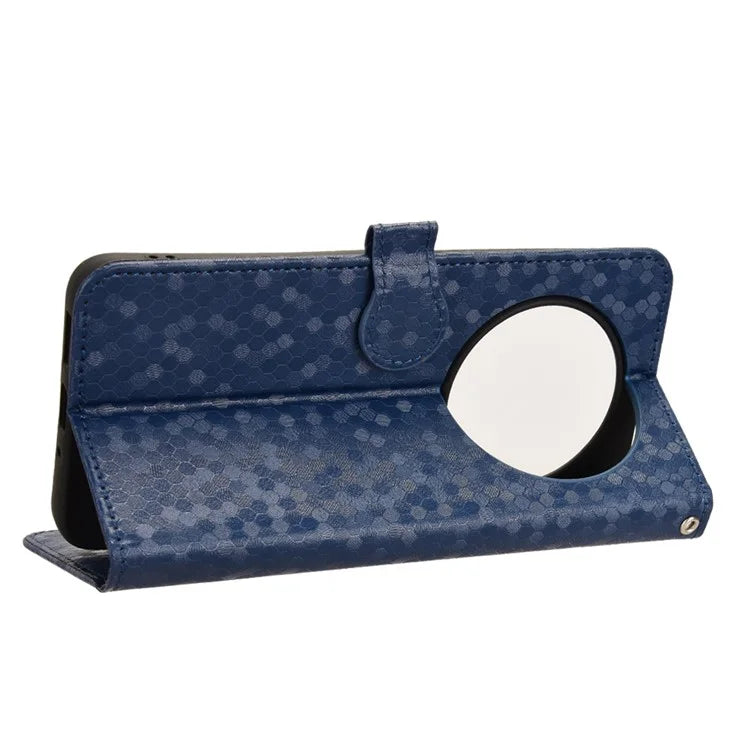 For Xiaomi Redmi 14C 4G Wallet Case Dot Pattern Imprint PU Leather Phone Cover