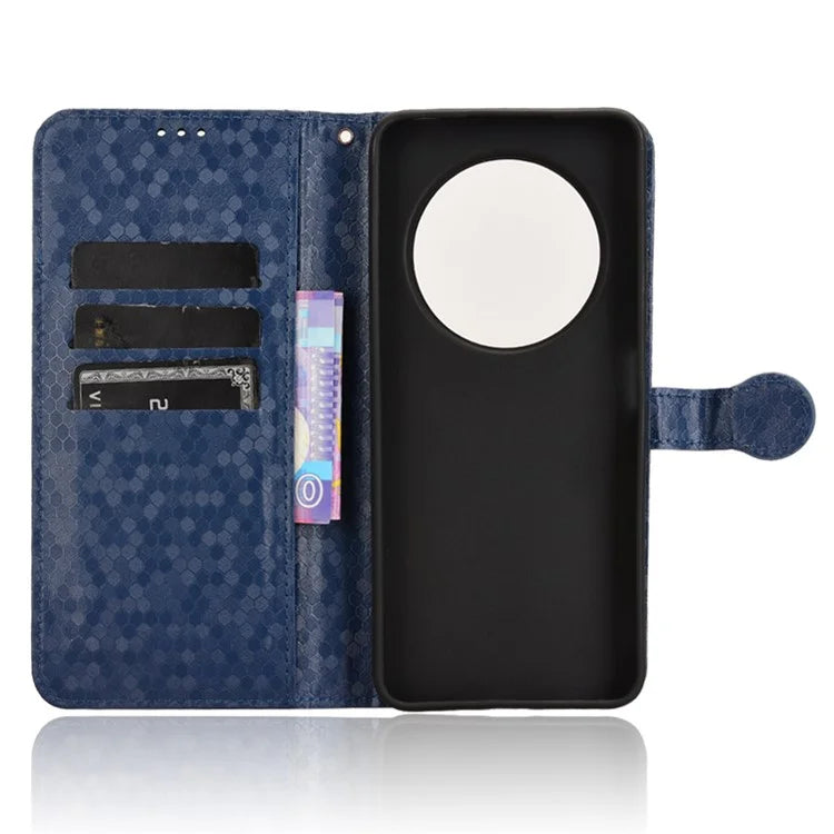 For Xiaomi Redmi 14C 4G Wallet Case Dot Pattern Imprint PU Leather Phone Cover