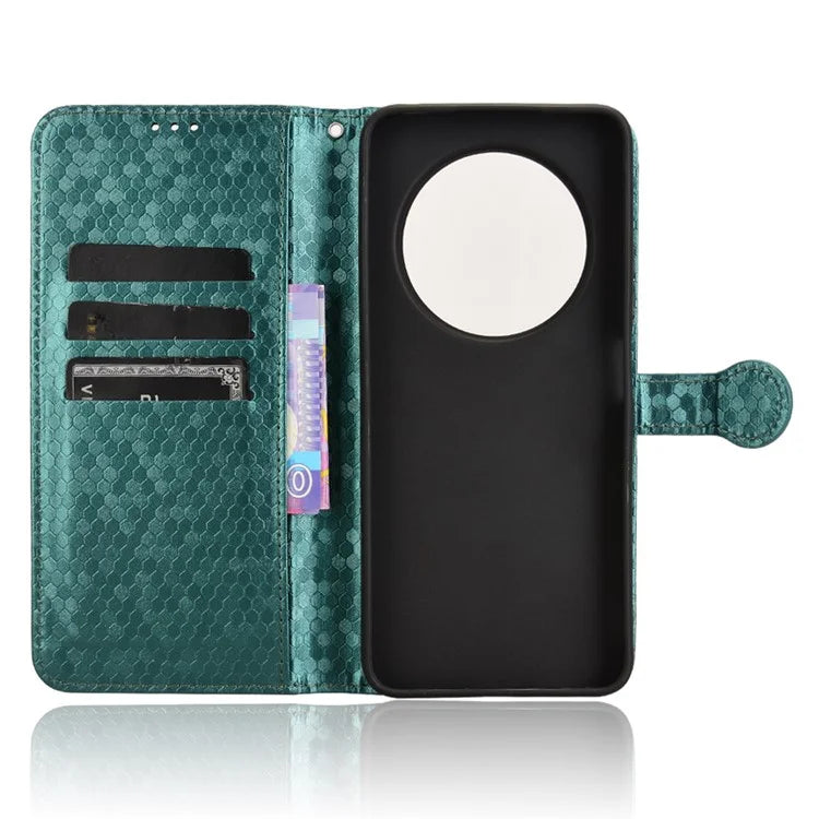 For Xiaomi Redmi 14C 4G Wallet Case Dot Pattern Imprint PU Leather Phone Cover