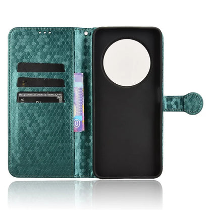 For Xiaomi Redmi 14C 4G Wallet Case Dot Pattern Imprint PU Leather Phone Cover