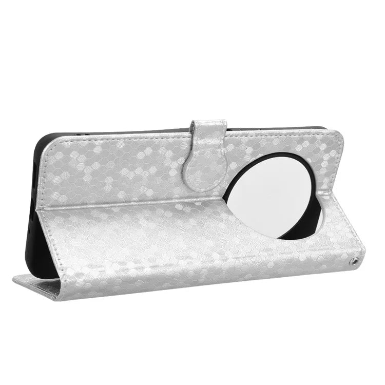 For Xiaomi Redmi 14C 4G Wallet Case Dot Pattern Imprint PU Leather Phone Cover