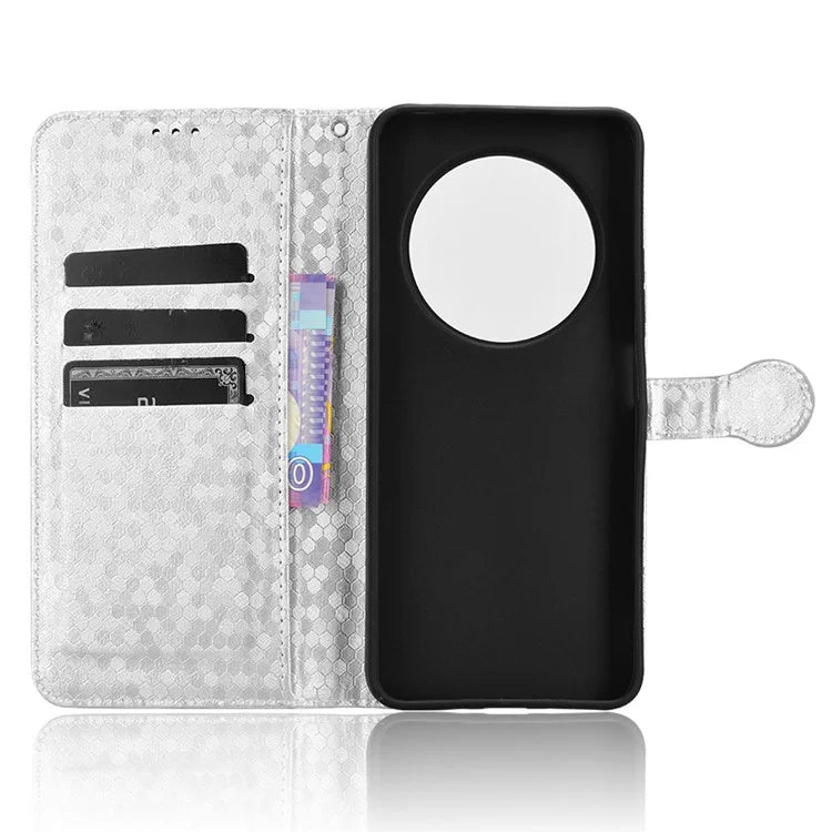 For Xiaomi Redmi 14C 4G Wallet Case Dot Pattern Imprint PU Leather Phone Cover