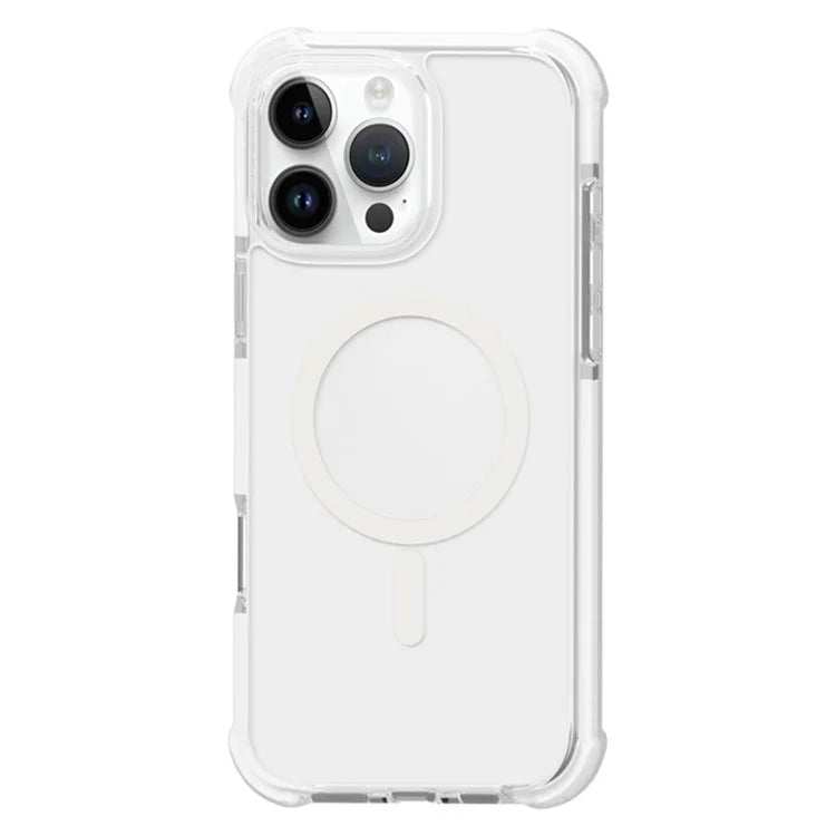 For iPhone 16 Pro Max Case Compatible with MagSafe Reinforced Corners TPU+Acrylic+TPE Phone Cover