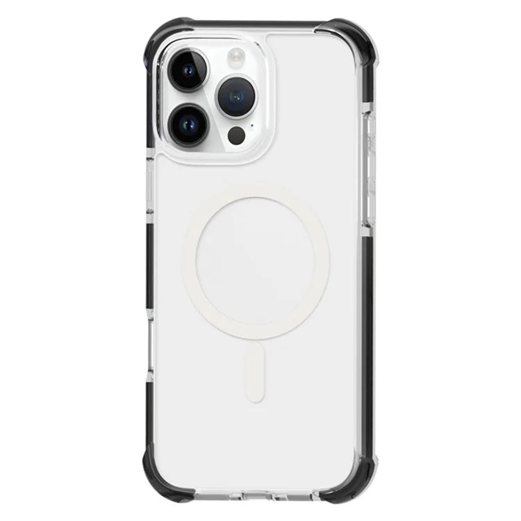 For iPhone 16 Pro Max Case Compatible with MagSafe Reinforced Corners TPU+Acrylic+TPE Phone Cover