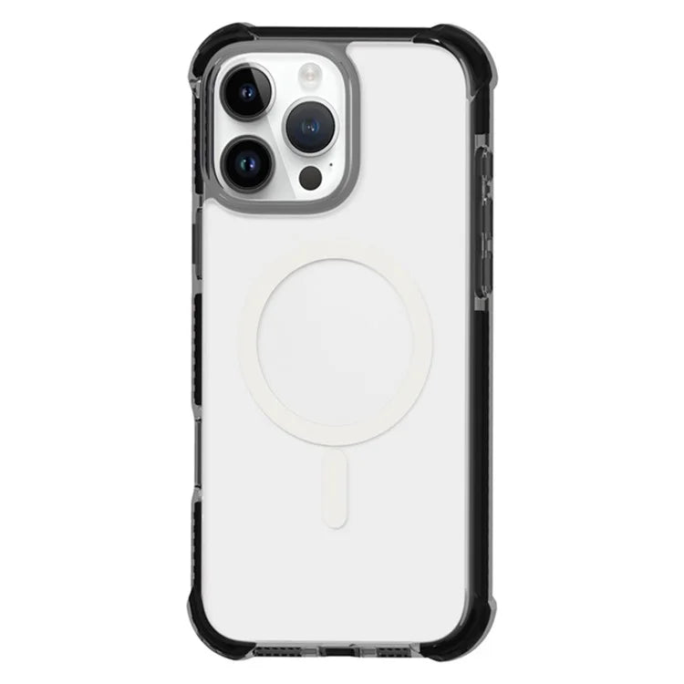 For iPhone 16 Pro Max Case Compatible with MagSafe Reinforced Corners TPU+Acrylic+TPE Phone Cover