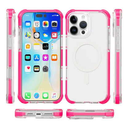 For iPhone 16 Pro Max Case Compatible with MagSafe Reinforced Corners TPU+Acrylic+TPE Phone Cover