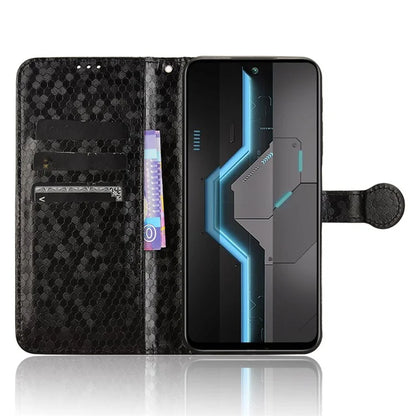 For itel P65 4G P671L Wallet Case Dot Pattern Imprint PU Leather Phone Cover