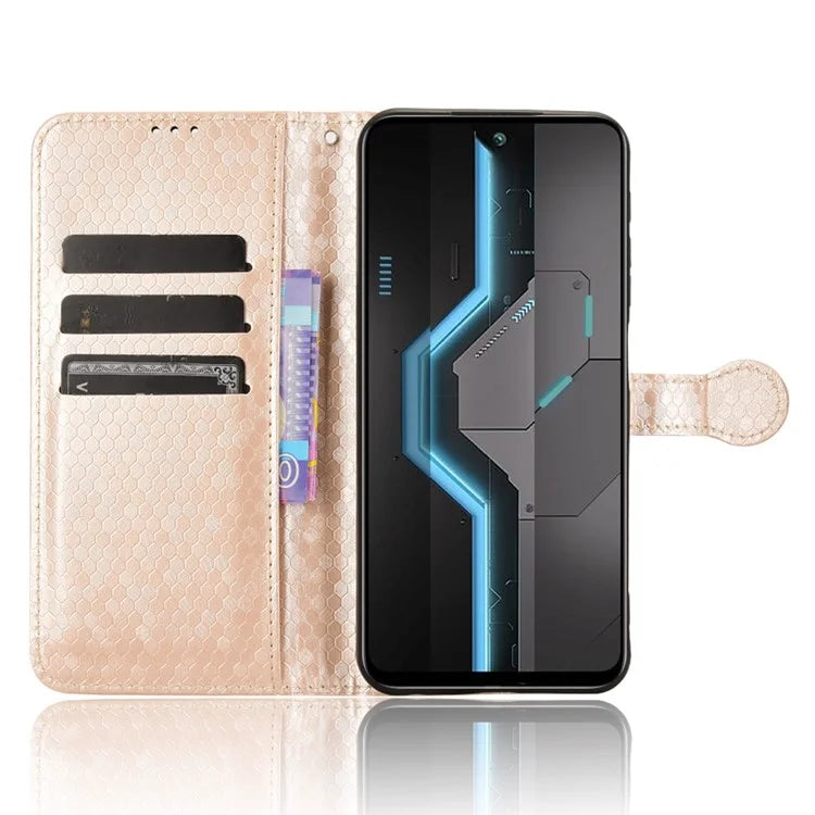 For itel P65 4G P671L Wallet Case Dot Pattern Imprint PU Leather Phone Cover