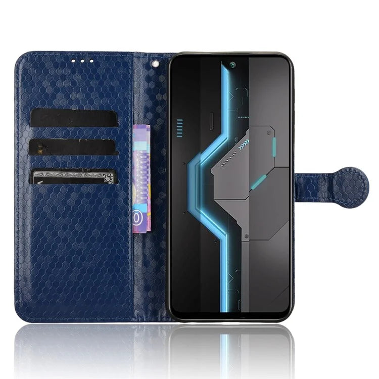 For itel P65 4G P671L Wallet Case Dot Pattern Imprint PU Leather Phone Cover