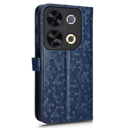 For itel P65 4G P671L Wallet Case Dot Pattern Imprint PU Leather Phone Cover