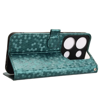 For itel P65 4G P671L Wallet Case Dot Pattern Imprint PU Leather Phone Cover