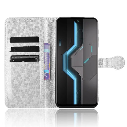 For itel P65 4G P671L Wallet Case Dot Pattern Imprint PU Leather Phone Cover