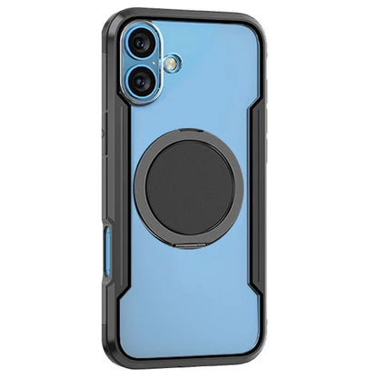 Thunder 1 Series For iPhone 16 Case Rotating Magnetic Kickstand PC+TPU Phone Cover