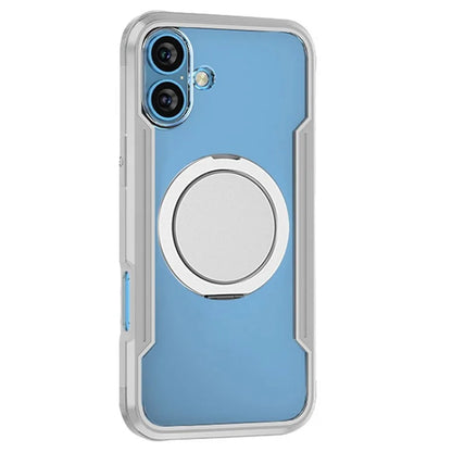 Thunder 1 Series For iPhone 16 Case Rotating Magnetic Kickstand PC+TPU Phone Cover